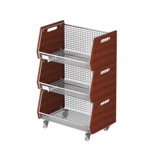 Layered Snack Storage Trolley for Living Room