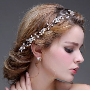 Crystal Pearl Hair Belt: A Must-Have for Your Bridal Hair Ornaments