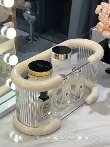 Sincecu Elegant Acrylic 3-Tier Organizer - Makeup Perfume & Kitchen Storage Rack