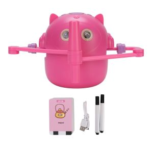 Painting Robot Smart Drawing Robot Educational Interactive Drawing Machine Painting Learning with 2 Pens 100 Sheets Cards