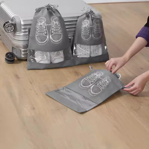 Non Woven Shoes Storage Drawstring Bag