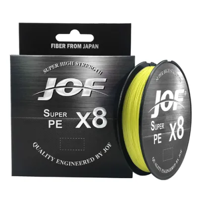 JOF X8 500M 300M 150M Braided Fishing Line 8 Strands MultiColor Multifilament Saltwater PE Line 15 20 30 40 50 60 80 100LB