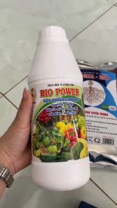 BIO POWER - chai 1 lít: Trừ thán thư thối nhũn rỉ sắt sương mai nấm hồng phấn trắng bã trầu...