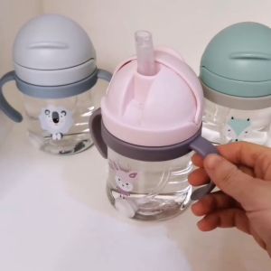 LD-C759 Botol Minum Anak Sedotan 250ML Gelas Minum Bayi Training Cup Baby Botol Minum Karakter Anti Tumpah BPA Free