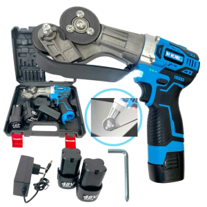 (SERIES 18)THAKITEC กรรไกรตัดเหล็กไร้สาย มอเตอร์บัลเลส มาพร้อมแบต 48V จำนวน 2 ก้อน ที่ชาร์จ หัวตัดอเนกประสงค์ เมทัลชีท สังกะสี พลาสติก ใช้งานได้เลย รุ่น TK18-12