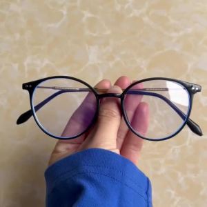 1Pc Women Y2K Vintage Round Plain Glasses College Style for Graduation Back To School Photos Gift
