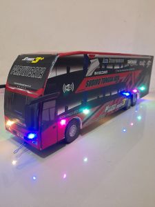 Bus miniatur sudirotunggljaya merah