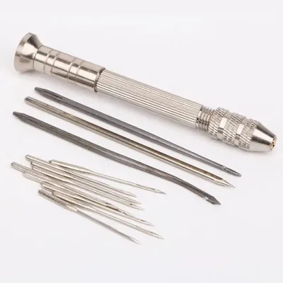 Leather Sewing Awl Set Replaceable Multifunctional Shoes Repair Tool Kit Punch Stitching Needles DIY Sewing Leathercraft