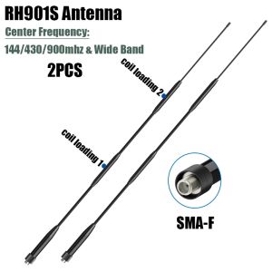 RH901S Antenna SMA-Female Coil Loaded Soft Whip Aerial 144/430/900MHz Amplify Signals For DM-1701A UV26 5RM UV-25M Two Way Radio