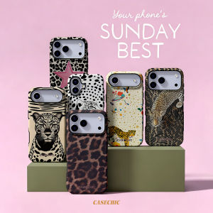 Potdemiel | Leopard Print Art For 2 in 1 Flower Case For iPhone 17 16 15 14 13 Pro Max Luxury Phone Cover CaseChic