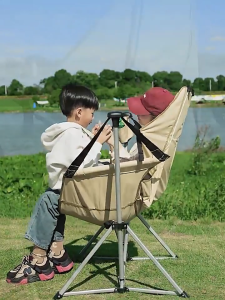 เก้าอี้โยก เก้าอี้พับแบบ เก้าอี้พระจันทร์ เก้าอี้ตั้งแคมป์น้ำหนักเบา ใส่สบาย พกพาสะดวก รับน้ำหนักได้ดี ใช้ตั้งแคมป์ ดูหนังกลางหาว นั่งตกปลา - รับประกันคุณภาพ ส่งฟรี