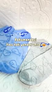 EFKS85 Kaos Kaki Pendek Pria Wanita Kaos Kaki Semata Kaki Motif Ikan Paus Ankle Socks Random 5 pcs