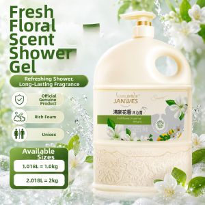JANWES | Long-lasting Rose Scent Bath Shower Gel Large Bottle