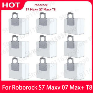 Roborock | Roborock S7 Maxv Q7 Max+ T8 S7 MaxV Ultra Dust Bags Collector Sets Spare Parts Vacuum Cleaner Dustbin Dust Box Accessories
