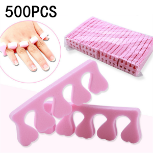Pink Sponge Nail Art Tools - 50/100/500pcs Toe Separators for Manicure Pedicure Nail Polish Feet Care Wholesale