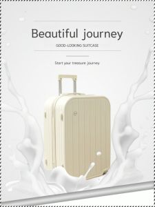 24-inch Trolley Case Womens Luggage Travel Bag Light and Thin Sturdy and Smooth Suitcase