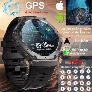 Đồng Hồ Thông Minh GPS HUIAWEI 2025 Mới Dành Cho Nam Chống Nước 10ATM IP69K Tích Hợp La Bàn Đo Độ Cao Áp Suất Khí Quyển Màn Hình Cảm Ứng AMOLED 1.43 Inch