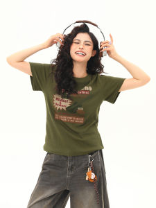 WILDAZI | Vintage Style Loose Fit Slimming T-Shirt Short Length
