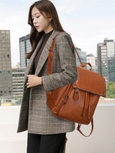 2023 Retro Large Capacity Soft Leather Backpack: A Stylish & Practical Choice