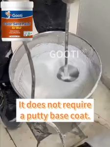 4KG GOOTI Imitates Stone Paint Art Paint Colored Sand Wall Paint Exterior Interior Latex Paint Eco-Friendly Waterproof Moisture-proof Scratch-resistant Wear-resistant