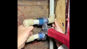 Integrated Thread Cutting Tool Hexagon Shank 2 in 1 PVC Pipe Threader Maker Tool for Electric Drill