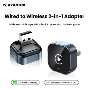 2in1 CarPlay Android Auto Wireless Adapter USB Dongle Car Mini Box Plug And Play Universal For VW Toyota Nissan Honda Ford MG