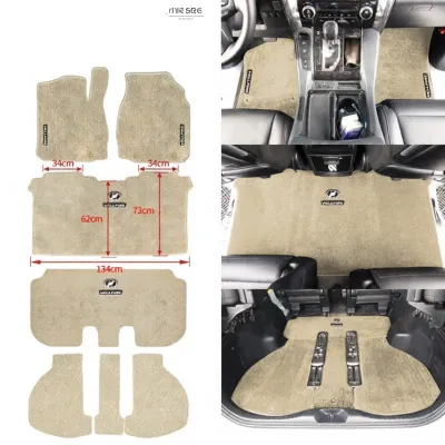 HONGSHENGBAILI | Custom Faux Cashmere Floor Mats for Toyota Alphard 40 & 30 Series Second Row