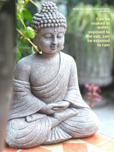 Buddha Statue Chinese Garden Garden Garden Layout Gardening Landscape Home Study Hallway Window Display Decoration Zen Ornament