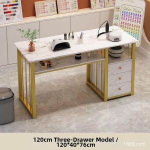 Modern Minimalist Single or Double Person Manicure Table