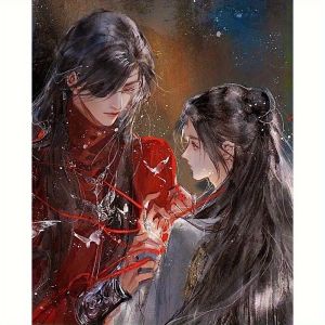 500-2000PCS Puzzle Heaven Officials Blessin Anime Jigsaw DIY Modern Home Wall Decor Holiday and Birthday Gifts Educational Gift