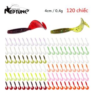120 Mồi Câu Mềm 4cm 0.4g Mồi Giả Dạng Sâu Silicone Mồi Câu Cá Chép Nước Mặn Mồi Câu Cá Chó Dụng Cụ Câu Cá Biển Sông Hồ