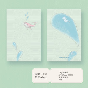 Original M5 Notes Double-sided Inner Pages Account Book Style Cat And Fish 100 Speculations No-glue Sticky Notes Blank Space