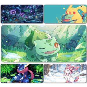 Bandai | Pokemon Umbreon Gaming Mouse Pad Large Desk Mat 2MM Stitched Edge Non Slip Rubber Base Keyboard Pad Office Laptop Table Decor