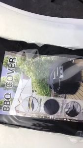 BBQ Cover Outdoor Dustproof Waterproof Heavy Duty Garden Grill Cover Rain Protective Anti-UV Fade Resistant