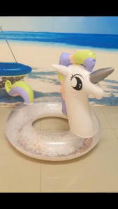 ห่วงยางเป่าลม โพนี่วิ้งๆ สีขาว เหมาะสำหรับเด็กจนถึงผู้ใหญ่