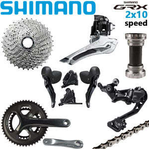 Shimano GRX RX400 Groupset Hydraulic Disc 2x10s Brake Road Bicycle Front Rear Derailleur Shifter Brakes Crankset Cassette Chain