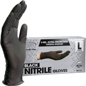 Black Nitrile Disposable Gloves XS-L 20/50/100Count Latex Free Home Cleaning Gloves