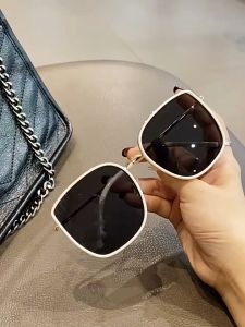 DOYM (with Box) Oversized Sunglasses for Womens Fashion Original Brand Vintage Korean Style Shades for Women Sun Protection Drive Travel Beach Glasses 2023 New DM46