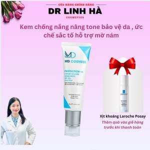 Kem chống nắng MD Cosmedi SpF50+ nâng tone  bảo vệ da hỗ trợ giảm nám ức chế sắc tố  Dr Linh Hà