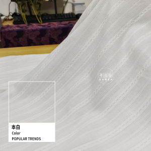 Cotton Embroidered Pattern Designer Fabric Static-Free Soft for DIY Shirt Skirt Modern Style Home Fabric Sponge Pad