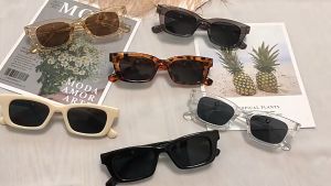 New Version Of Korean Small Square Frame Sunglasses Trendy Retro Sunglasses For Men And Women Sun Protection And UV Protection Goggles Cermin Mata Bingkai Persegi