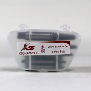 K55 Mata Bor Skrup Rusak Pembuka Baut Rusak Patah Tap Balik HSS Bolt Extractor Set 5 pcs / biji
