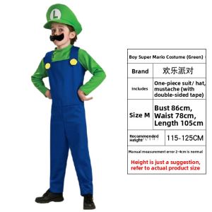 HUANLEPAIDUI | Super Mario Cosplay Costume for Children