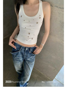 Low Waist Straight Leg Casual Jeans Womens Summer Wear Light Blue Loose Fit Vintage Style Cotton Denim Pants