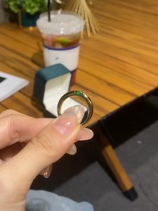 100% Original 18k Legally Pawned Saudi Gold Aesthetics Ruby Emerald Zircon Birthstone Rings Mens Womens Wearable Wedding Rings