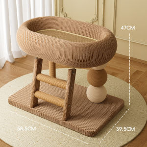 7o | Scratch Resistant No Shedding Multi Purpose Cat Scratching Board and Bed Toy