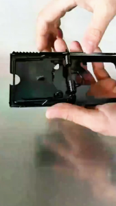 Iron Mouse Trap Mouse Trap Clip Large Plate Spring Clip Household Black Metal for Mouse Control in Kitchen Warehouse and Home