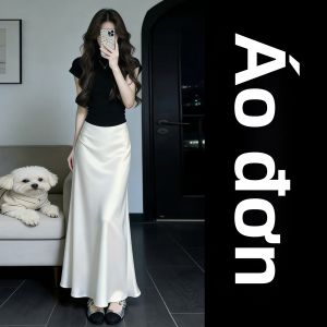 PEIZIXUAN | Đầm Đen Phong Cách Hàn Quốc Mùa Hè Thời Trang