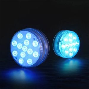 13LED Submersible Lights RGB Underwater Night Lamp Garden Swimming Pool Lights Decor Wedding Party Fish Tank Aquarium Fountain