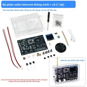 diymore | Bộ Kit Tự Làm Mạch Điện Thoại Không Dây Micro USB Radio FM - Thực Hành Hàn Điện Tử Linh Kiện Lẻ Bộ Đàm Radio
